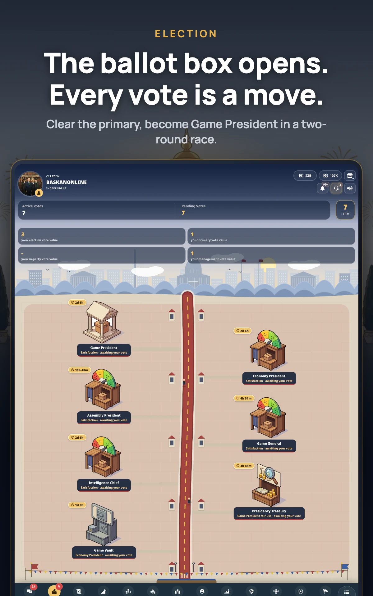 PresidentOnline: GO screenshot
